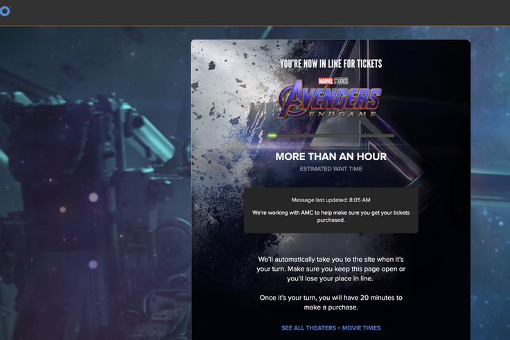 Fandango Avengers: Endgame Ticket Presale Crashes