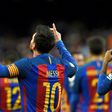 Barcelona team mates Lionel Messi (L) and Neymar will become rivals when Argentian play Brazil in a friendly in Melbourne in June