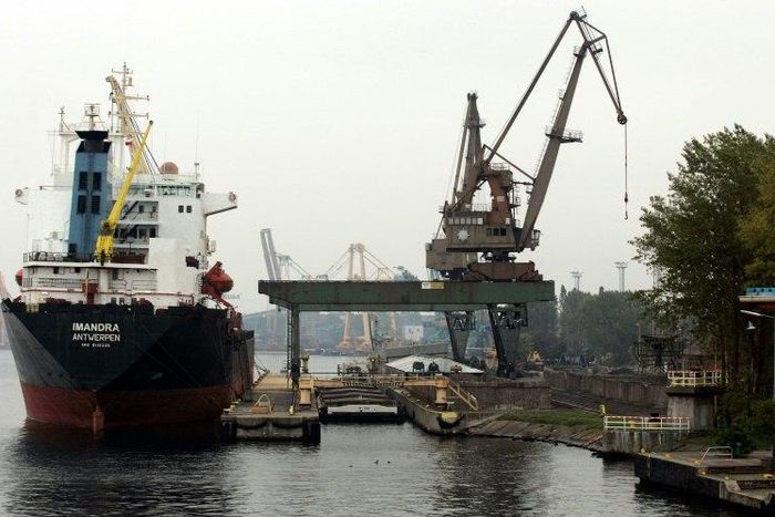 A lawyer has been jailed in Poland for giving Russia information on a new liquefied natural gas terminal at Swinoujscie, whose port is pictured above, on the Baltic coast