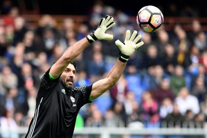 Juventus' Italian goalkeeper Gianluigi Buffon made his professional debut in 1995 as a 17-year-old in goal for Parma and has gone on to become a football icon at home and abroad