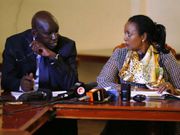 PS Belio Kipsang with CS Amina Mohammed (Twitter)