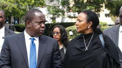 CS Amina Mohamed with CS Fred Matiangi