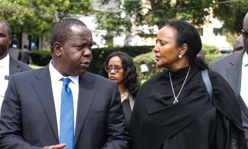 CS Amina Mohamed with CS Fred Matiangi