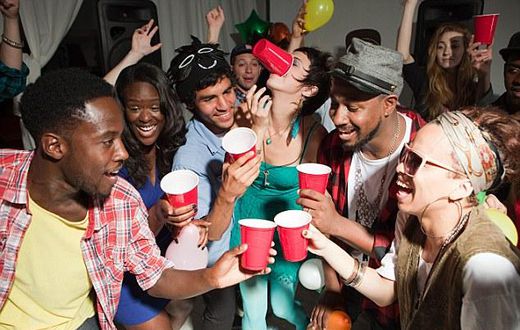 Friends at a house party (Courtesy-corbis)