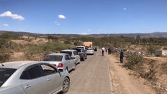 Two Lorries collided on the busy Nakuru-Eldoret Highway at at Molo River Bridge.