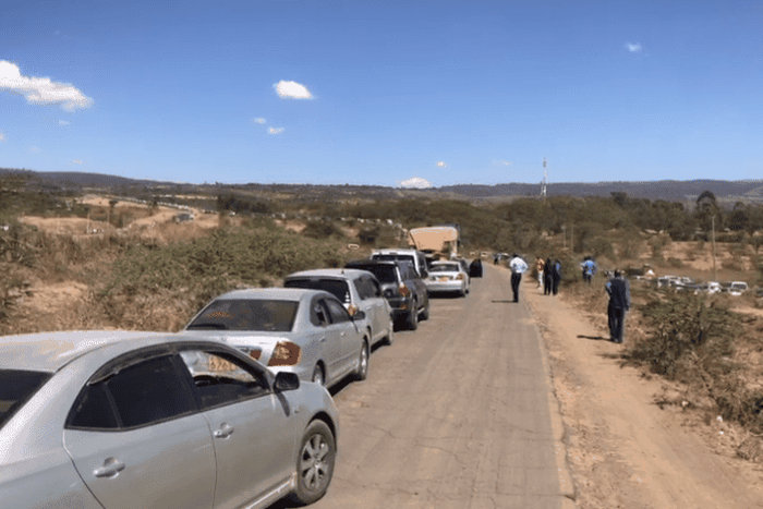 Two Lorries collided on the busy Nakuru-Eldoret Highway at at Molo River Bridge.