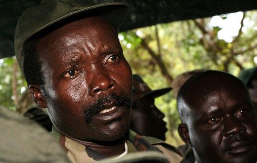 Joseph Kony, seen here talking to a journalist in 2006, is a ruthless and bloodthirsty rebel chief one of the world's most-wanted war crimes suspects