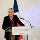 French presidential election candidate for the far-right Front National (FN) party Marine Le Pen delivers a speech focused on "France's international politics in a multipolar world" in Paris, on February 23, 2017