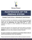 Kenya power token shutdown statement (Twitter)