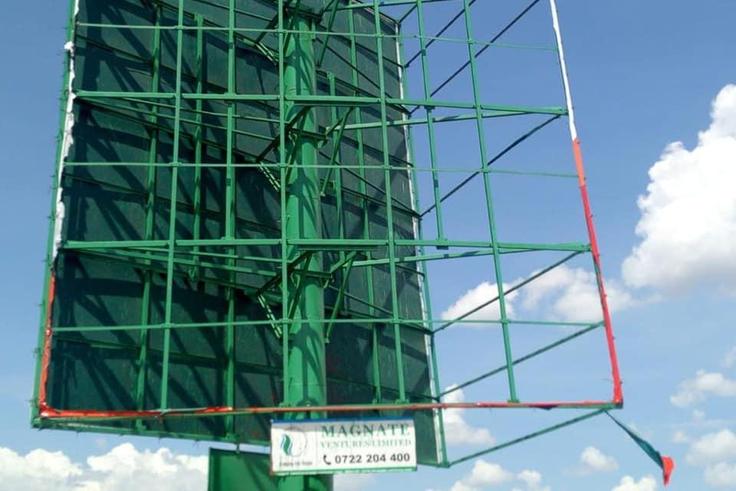 Photo shared by Moses Kuria after his billboard was mysteriously taken down in Murang'a (Facebook)