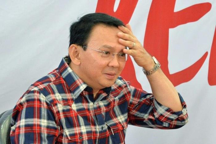 Jakarta's governor Basuki Tjahaja Purnama, who is also a member of Indonesia's ethnic Chinese minority, seen at a campaign rally for the next round of the governor elections, on November 16, 2016