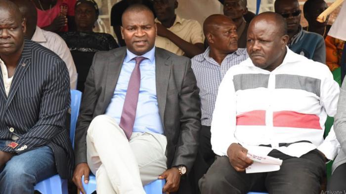 Former Sports CS Rashid Echesa with Mumias East MP Benjamin Washiali