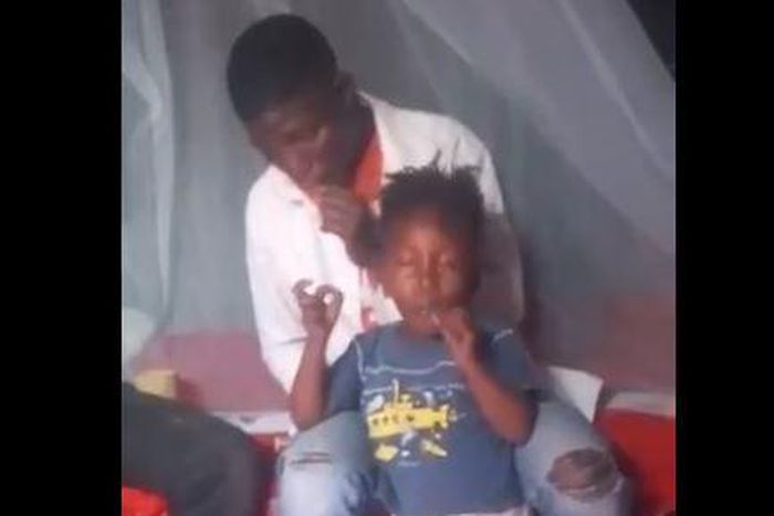 The two men in question with the small Boy