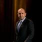 Rumen Radev arrives for a press conference in Sofia on November 13, 2016