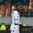 Italian striker Mario Balotelli was sent off during Nice's French league against Lorient on February 18, 2017