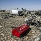 Debris from the A321 Russian airliner in Wadi al-Zolomat in Sinai Peninsula