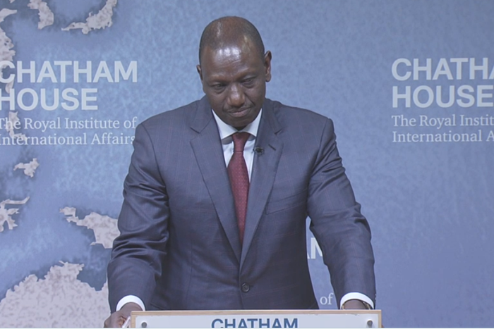 DP William Ruto during his February 8, 2019 Chatham House address