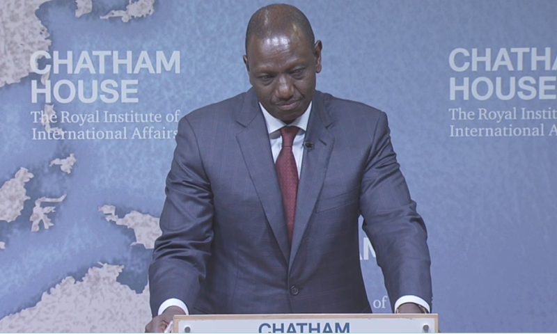 DP William Ruto during his February 8, 2019 Chatham House address