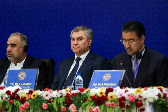 Russian State Duma Chairman Vyacheslav Volodin (C, pictured December 2018) said that the MPs voted "in the interests of the citizens" when they decided not to send a delegation to the Council of Europe in 2019