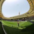 Doha's Khalifa International Stadium is seen on May 18, 2017, after it was refurbished ahead of the Qatar 2022 FIFA World Cup