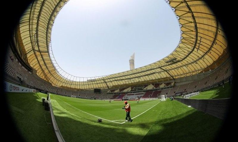 Doha's Khalifa International Stadium is seen on May 18, 2017, after it was refurbished ahead of the Qatar 2022 FIFA World Cup