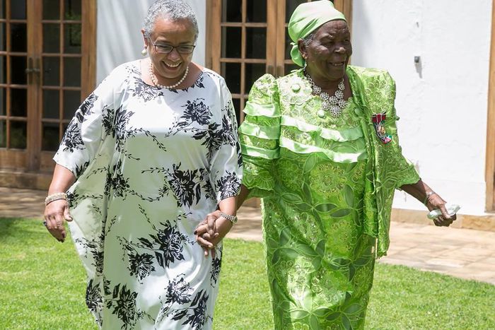 First Lady Margaret Kenyatta and Mama Sarah Obama