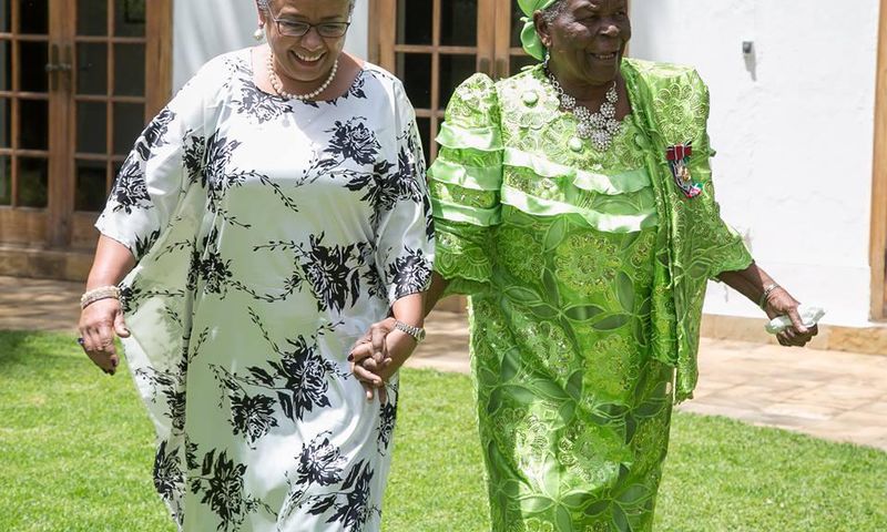 First Lady Margaret Kenyatta and Mama Sarah Obama