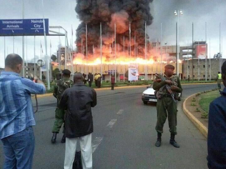 File Image of a fire at JKIA