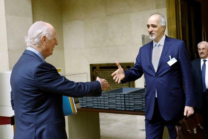UN Special Envoy Staffan de Mistura and Syrian government negotiator Bashar al-Jaafari are among those seeking a breakthrough at the latest round of Syria talks in Geneva