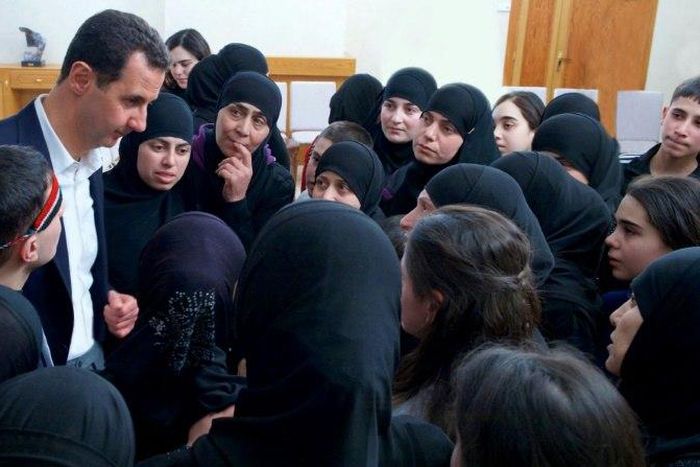 Syrian President Bashar al-Assad said it was the "duty of any government" to regain control of "every inch" of its territory