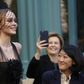 French-American actress and model Lily-Rose Depp presents a creation for Chanel, during the 13th Métiers d'Art show in Paris