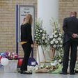Floral tributes at the Manchester Victoria railway station on Tuesday as services resumed a week after the suicide bombing at a pop concert that killed 22 people