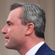 Austrian presidential candidates Alexander Van der Bellen (L) and Norbert Hofer (R) speak to each other during a television debate in Vienna, Austria on November 27, 2016