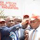 Kanu chairman Gideon Moi (Baringo Senator) and Laikipia senator aspirant Maina Njenga during a press conference at the party's headquarters after the latter's defection from Jubilee, March 22, 2017.