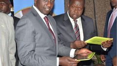 DP William Ruto with Interior CS Fred Matiang'i (Twitter)