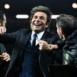 Manager Antonio Conte celebrates Chelsea's win over West Bromwich Albion