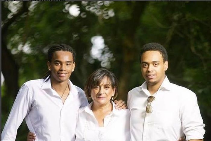 Sean, Kibaki Jnr and their Mother