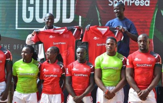 Kenya Rugby teams with their new kits