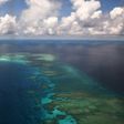 An aerial shot of Mischief Reef in the disputed Spratly Islands of the South China Sea