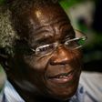 Mozambican Resistance Movement (RENAMO) presidential candidate Afonso Dhlakama speaks during an interview on October 11, 2014 in Maputo, Mozambique