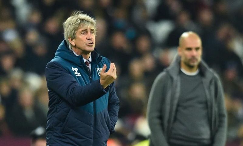 Pep Guardiola (right) replaced Manuel Pellegrini (left) as Manchester City manager