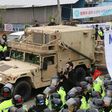 The first parts of the Terminal High Altitude Area Defense system have been delivered to South Korea