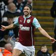 Burnley's midfielder George Boyd, pictured in 2015, scored in the second half against Stoke