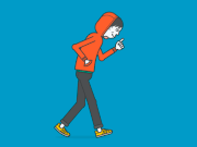 Walking gif(Dribbble)