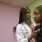 Doctor attends to a patient