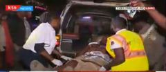 Screen grab of events at Latema road where an explosion left one person injured