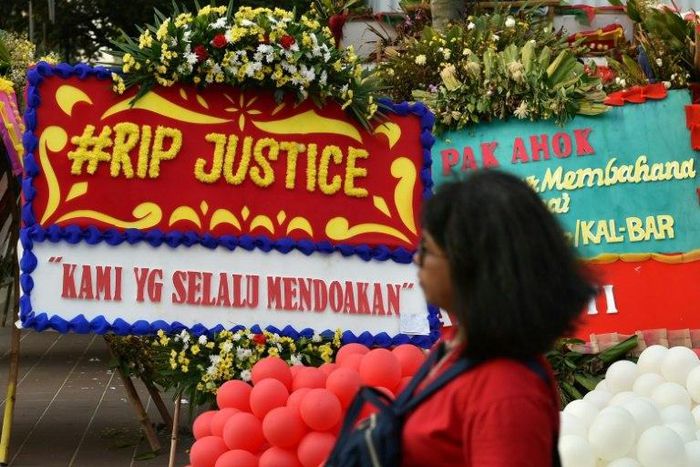 Basuki Tjahaja Purnama was jailed Tuesday for two years after being found guilty of blasphemy against Islam, a shock decision after prosecutors recommended only probation