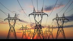 Power lines under construction