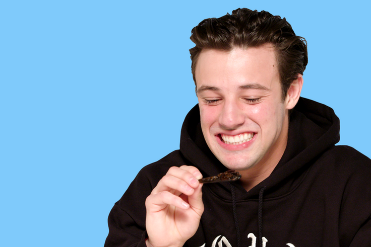 Watch Cameron Dallas Eat a Giant Waterbug
