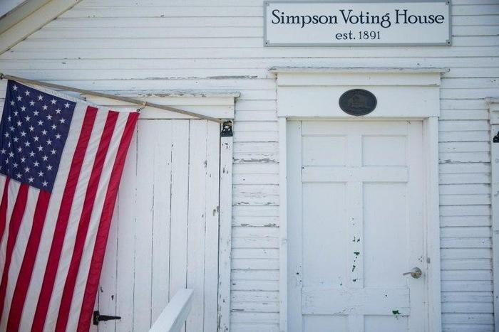 The Simpson Voting House in Derry Township, Pennsylvania
